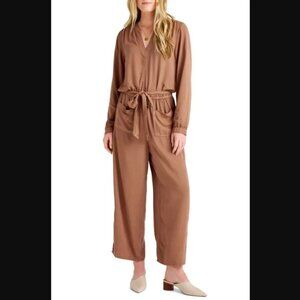 Splendid Teaghan Tie Waist Jumpsuit‎ Henna XL